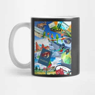 Colorful Tropical Travel Poster Mug